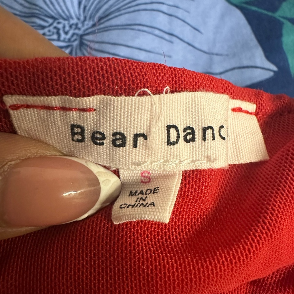 Bear Dance Red Sequin Strapless Bodycon Dress - Picture 4 of 4
